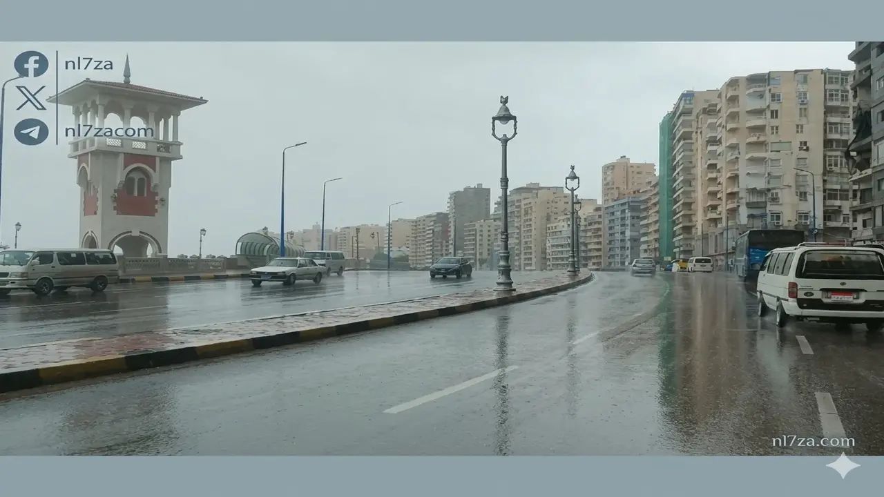 طقس مستقر نهارًا ومائل للبرودة ليلًا عبر بث مباشر من كورنيش الإسكندرية